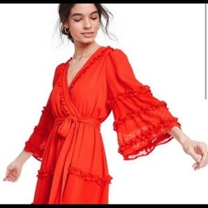 NWOT ALEXIS FOR TARGET SOLD OUT RUFFLED MIDI DRESS